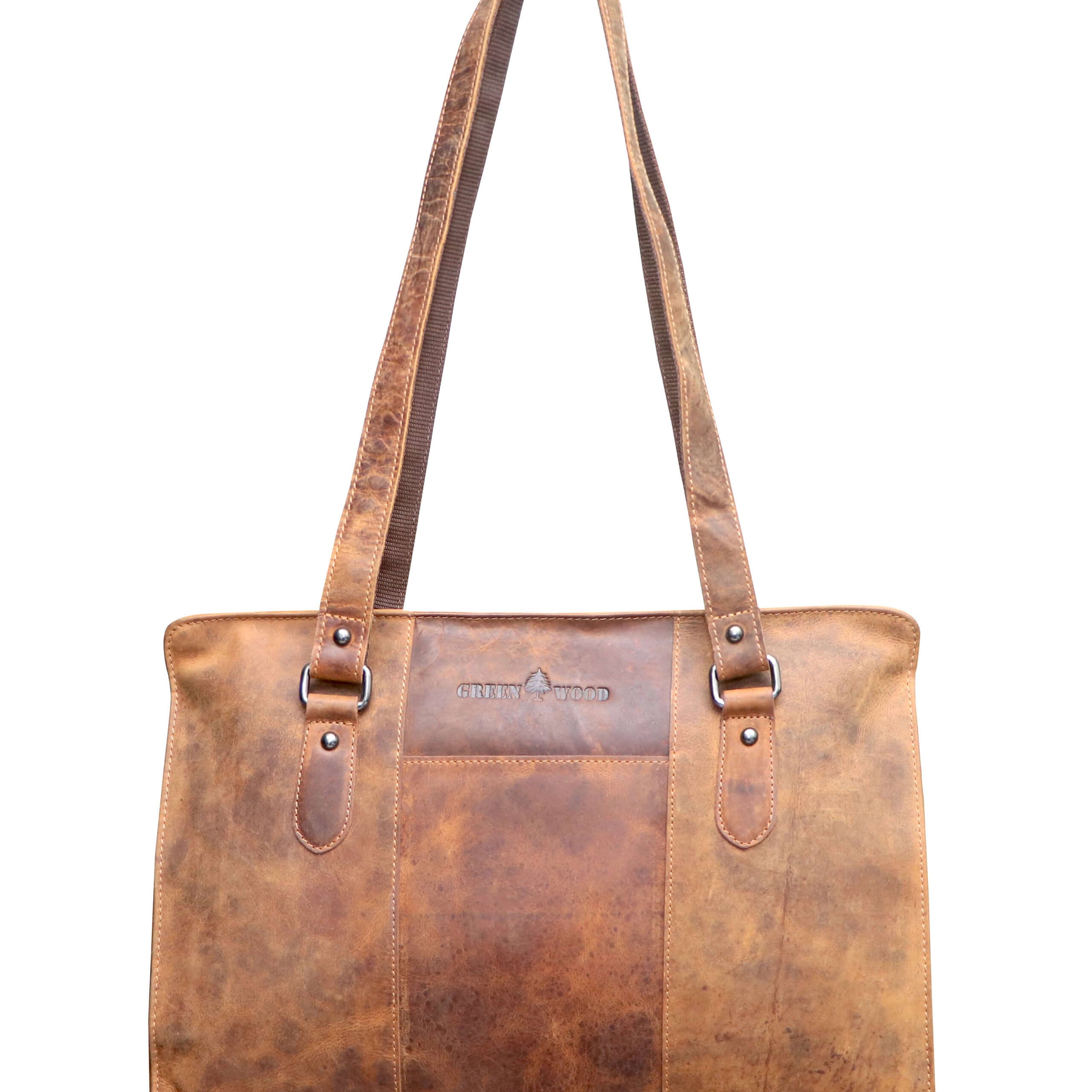 Madi Schultertasche Damen Henkeltasche Leder Shopper Tasche