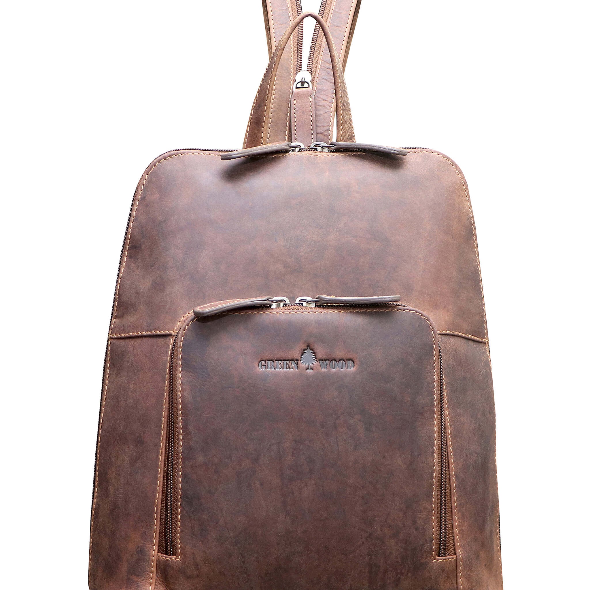 Anja Damenrucksack Leder Klein City Rucksack Mädchen Modern