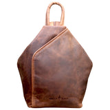 May Backpack Women City Daypack Leather Crossbody Bag Vintage