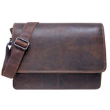 Bram College Bag Men Leather Shoulder Bag Women 13.3 Inch Laptop