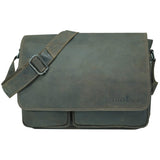 Van Umhängetasche mit Vielen Fächern Businesstasche Herren Leder