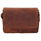 Van Umhängetasche mit Vielen Fächern Businesstasche Herren Leder