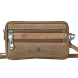 Baily Travel Neck Bag Women Leather Chest Bag Men Belt Bag