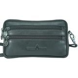 Baily Travel Neck Bag Women Leather Chest Bag Men Belt Bag