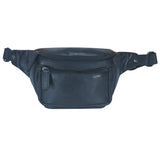 Xavi Brusttasche Damen Leder Hüfttasche Herren Gürteltasche Schwarz