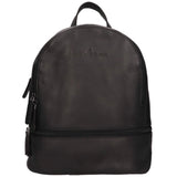 Elle City Rucksack Damen Viele Fächer Lederrucksack Cognac Kompakt