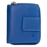 Akiro Portemonnaie Damen Klein Leder mit Reißverschlussfach Herren