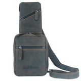 Jim Chest Bag Men with Smartphone Pocket Leather Sling Bag Women
