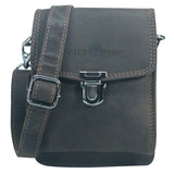 Eli Kleine Gürteltasche Leder mit Gürtelschlaufe und Schultergurt