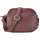 Vigi Umhängetasche Schwarz Damen Leder Crossbody Tasche Klein