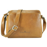 Inga Shoulder Bag Women Cognac Crossbody Bag Leather
