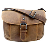 Lea Leather Bag Women Small Shoulder Bag Brown Crossbody