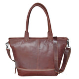 Sofi Handtasche Damen Leder Shopper Tasche mit Reißverschluss XL