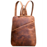 Mari Daypack Women Leather City Backpack Compact for iPad