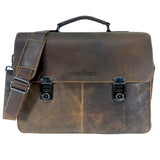 Karl Teacher Bag Women Leather Business Bag Men with 15 inch Laptop Case