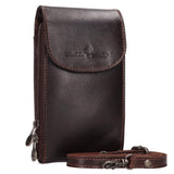 Cole Leather Crossbody Phone Bag Mini Bag Black