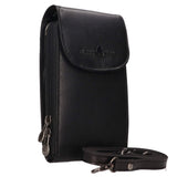 Cole Leather Crossbody Phone Bag Mini Bag Black