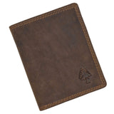 Otis Leather Card Case Men with Bill Pocket, Sleeves & RFID Protection