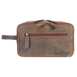 Gabi Toiletry Bag Men Leather Wash Bag Women Water Repellent