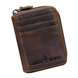 Gus Card Case with Coin Pocket Women Card Wallet Men Leather