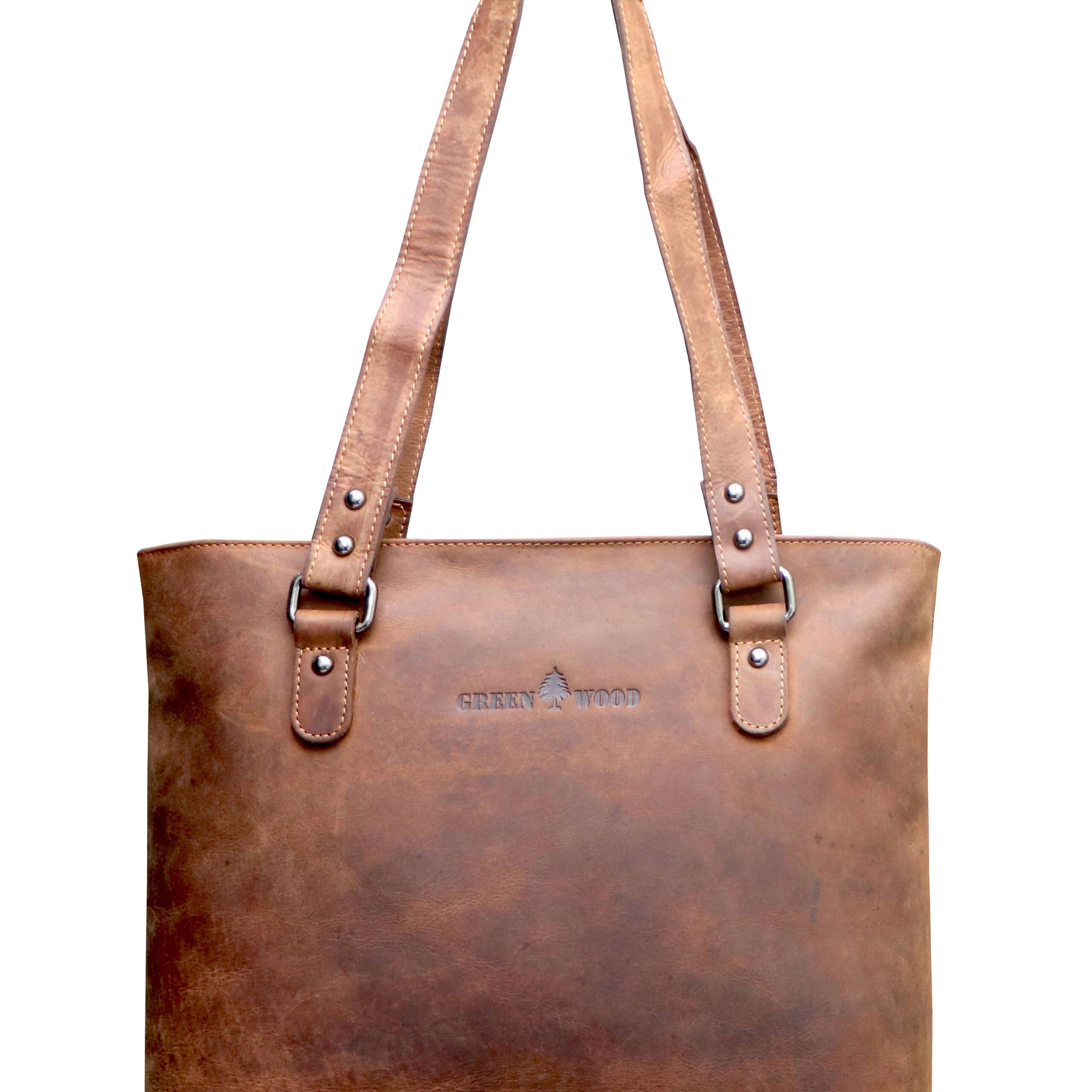 Olivia Top Handle Shoulder Bag Women Leather Shopper Bag Tote