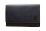 Ann Leather Purse Women Large Wallet Men RFID 20 Card Slots
