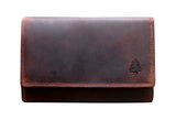 Ann Leather Purse Women Large Wallet Men RFID 20 Card Slots