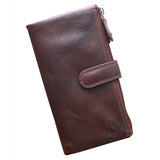 Elsa Purse with Zip Pockets Women Leather Wallet RFID