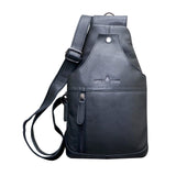 Tom Brusttasche Herren Leder Sling Bag Damen Umhängetasche