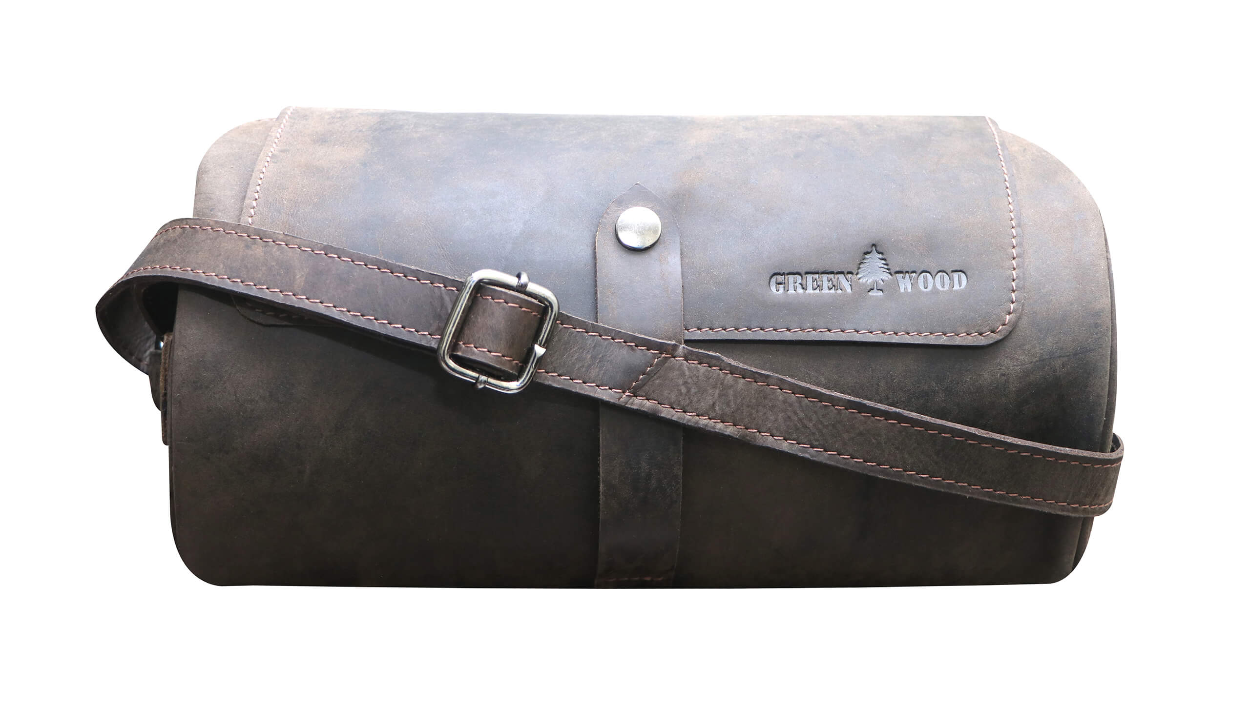 Molinero Zylindertasche Leder Umhängetasche Damen Runde Crossbody Tasche