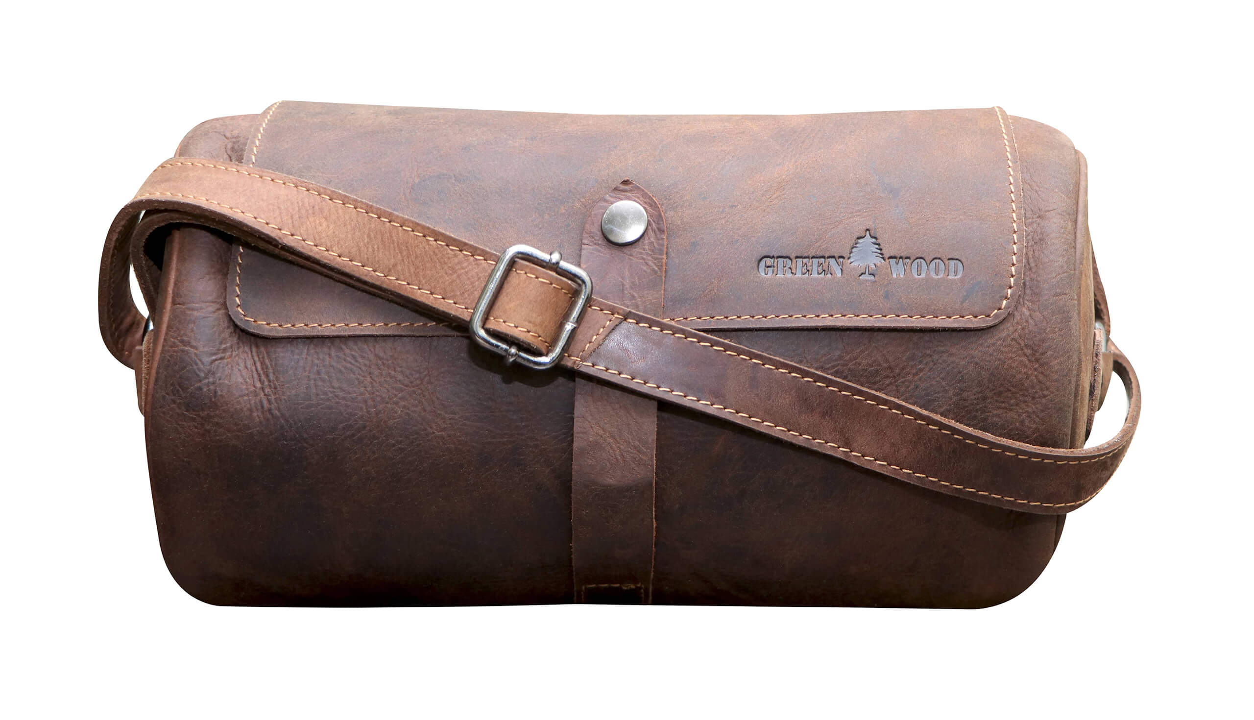 Molinero Zylindertasche Leder Umhängetasche Damen Runde Crossbody Tasche