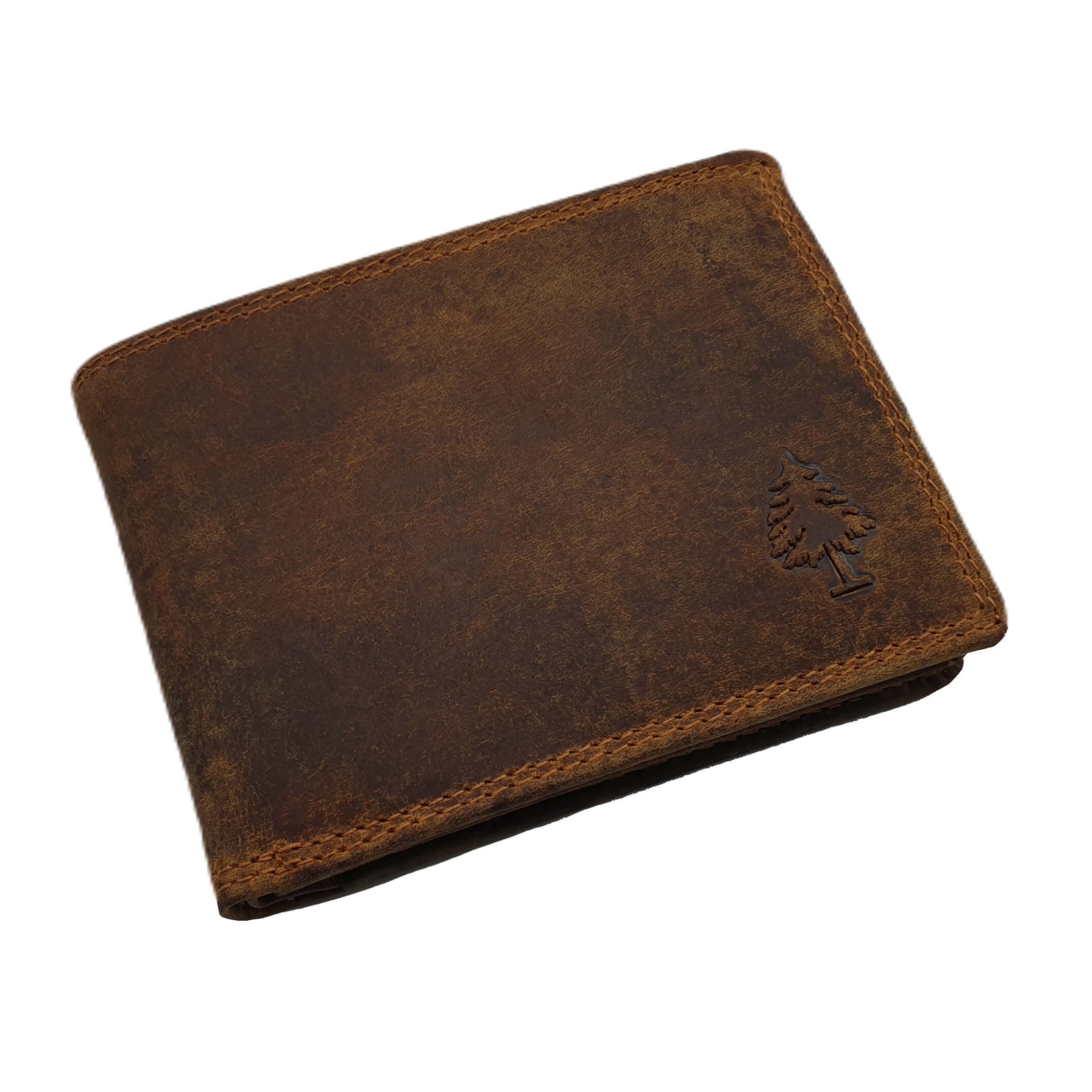 Silas Small Wallet with Card Slots and Coin Compartment Leather RFID