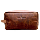 Gijon Toiletry Bag Men Leather Cosmetic Bag Women Waterproof